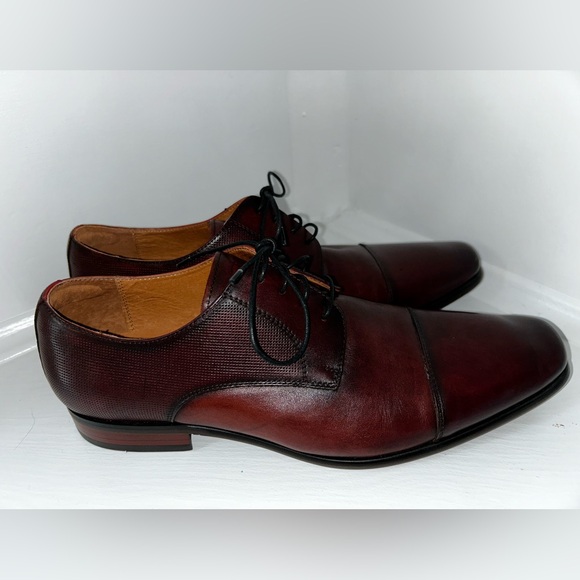 Florsheim Kierland Plain Toe Oxfords Burgundy Mens Leather Oxfords size 10 NEW - Picture 7 of 12